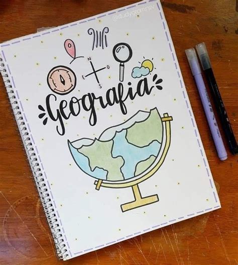 ideias para capa de caderno de geografia